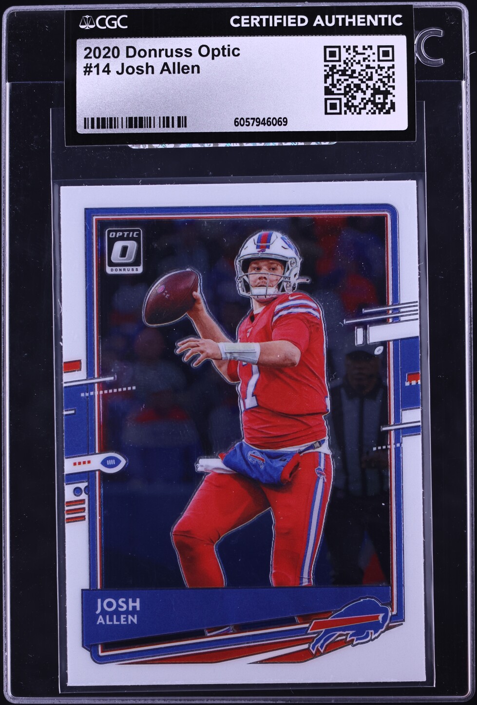 2020 Donruss Optic Josh Allen #14 CGC AUTH
