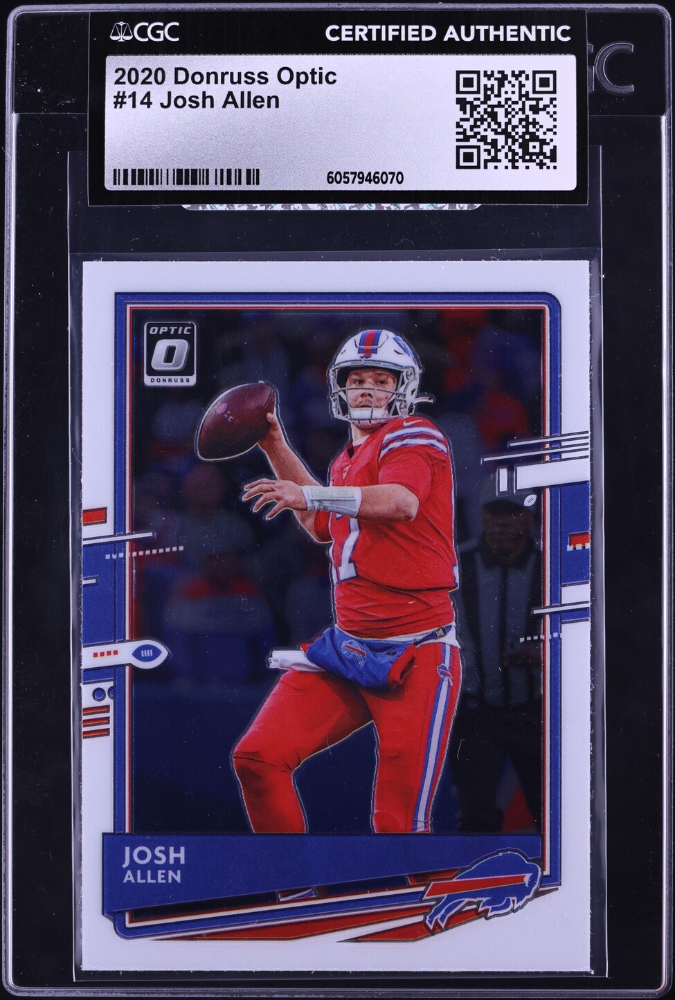 2020 Donruss Optic Josh Allen #14 CGC AUTH