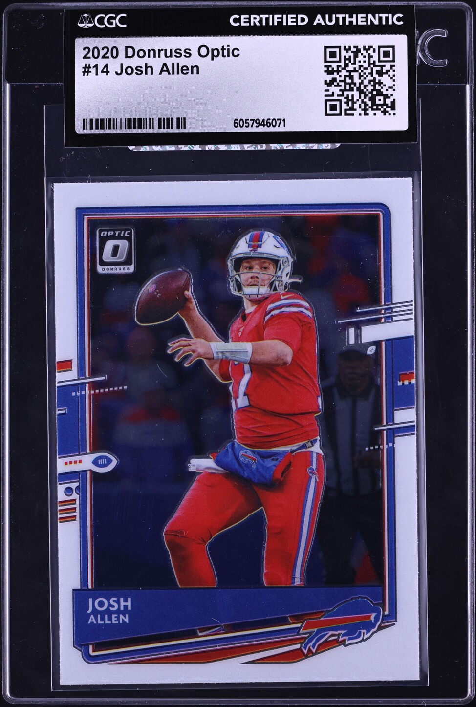 2020 Donruss Optic Josh Allen #14 CGC AUTH
