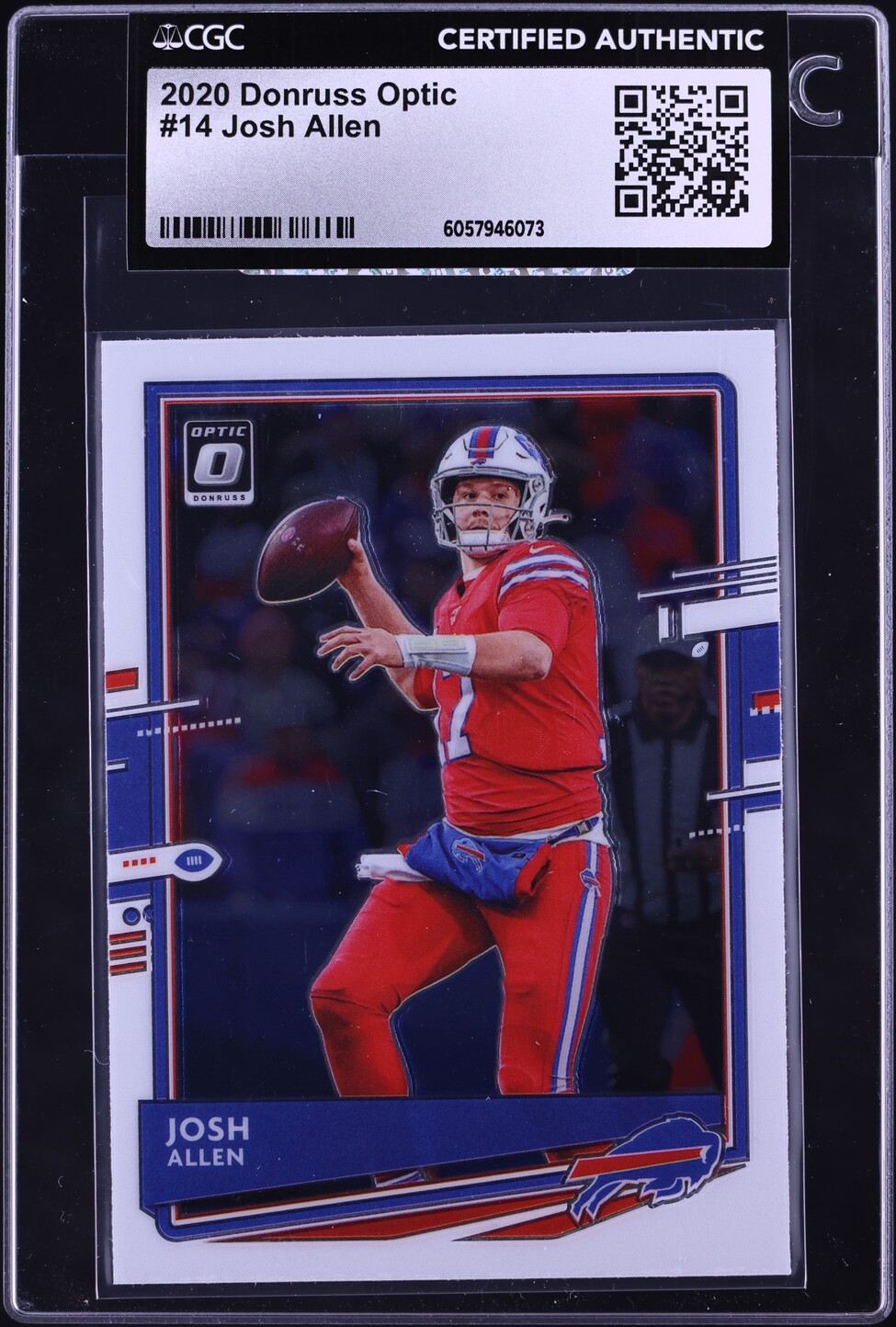 2020 Donruss Optic Josh Allen #14 CGC AUTH