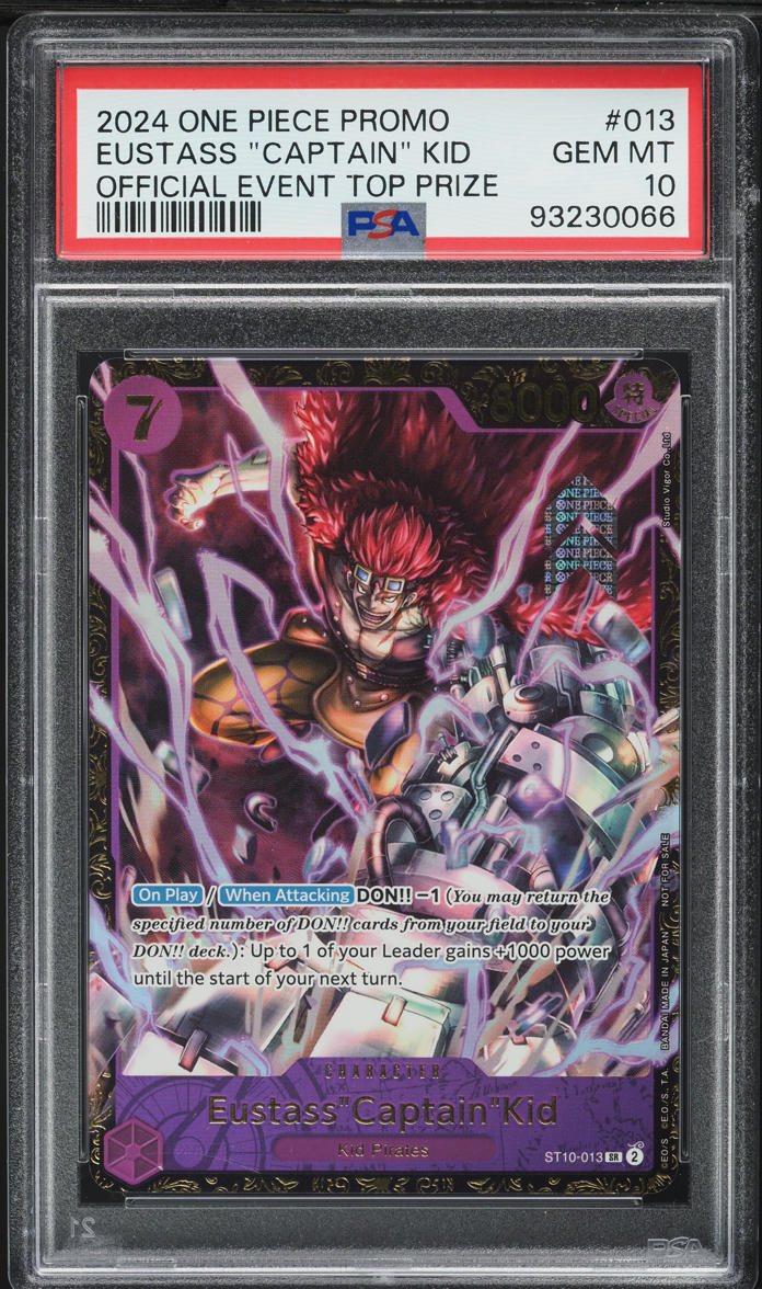 2024 One Piece Promo Event Top Prize Eustass 