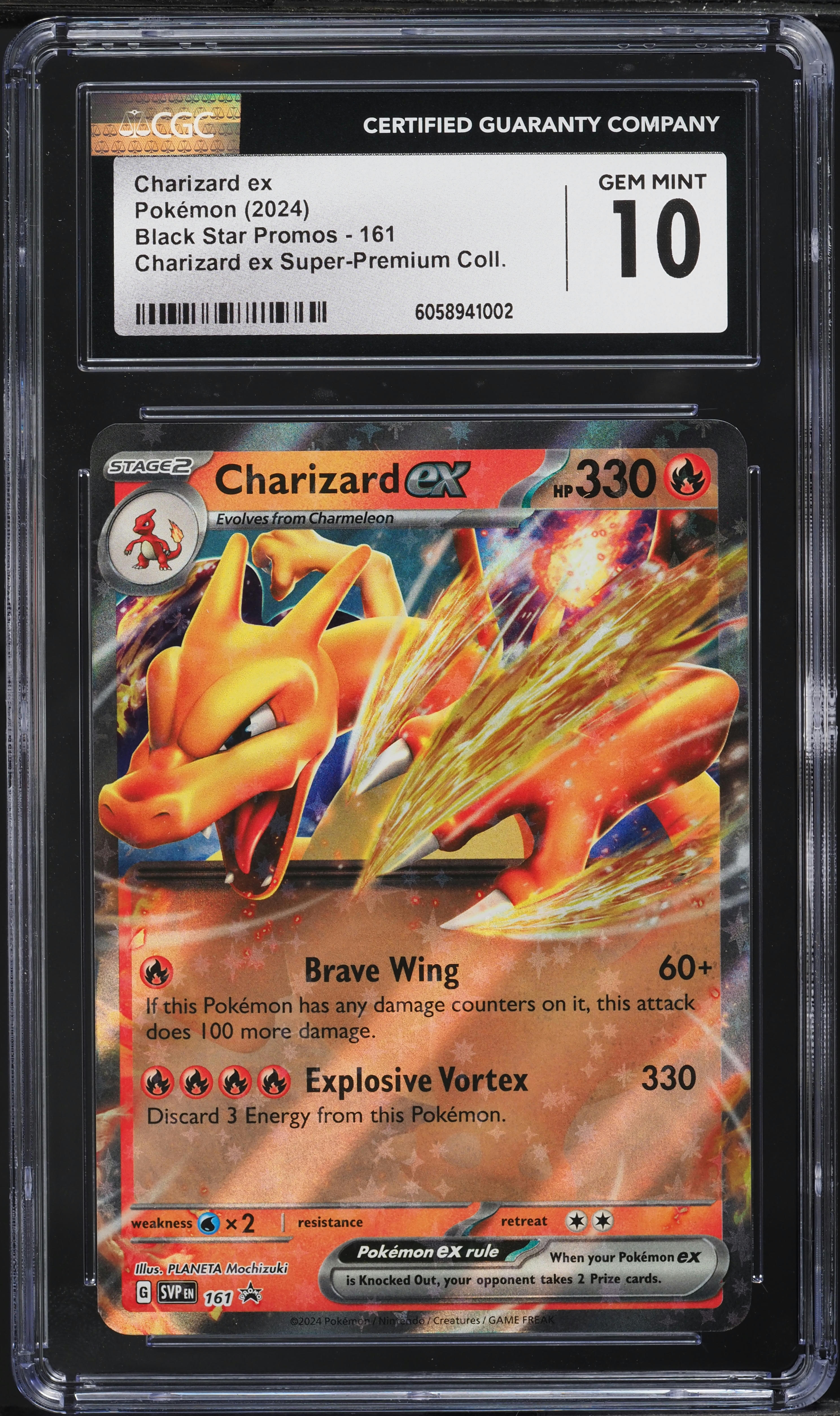 2024 Pokemon SV Black Star Promo Super Premium Charizard ex #161