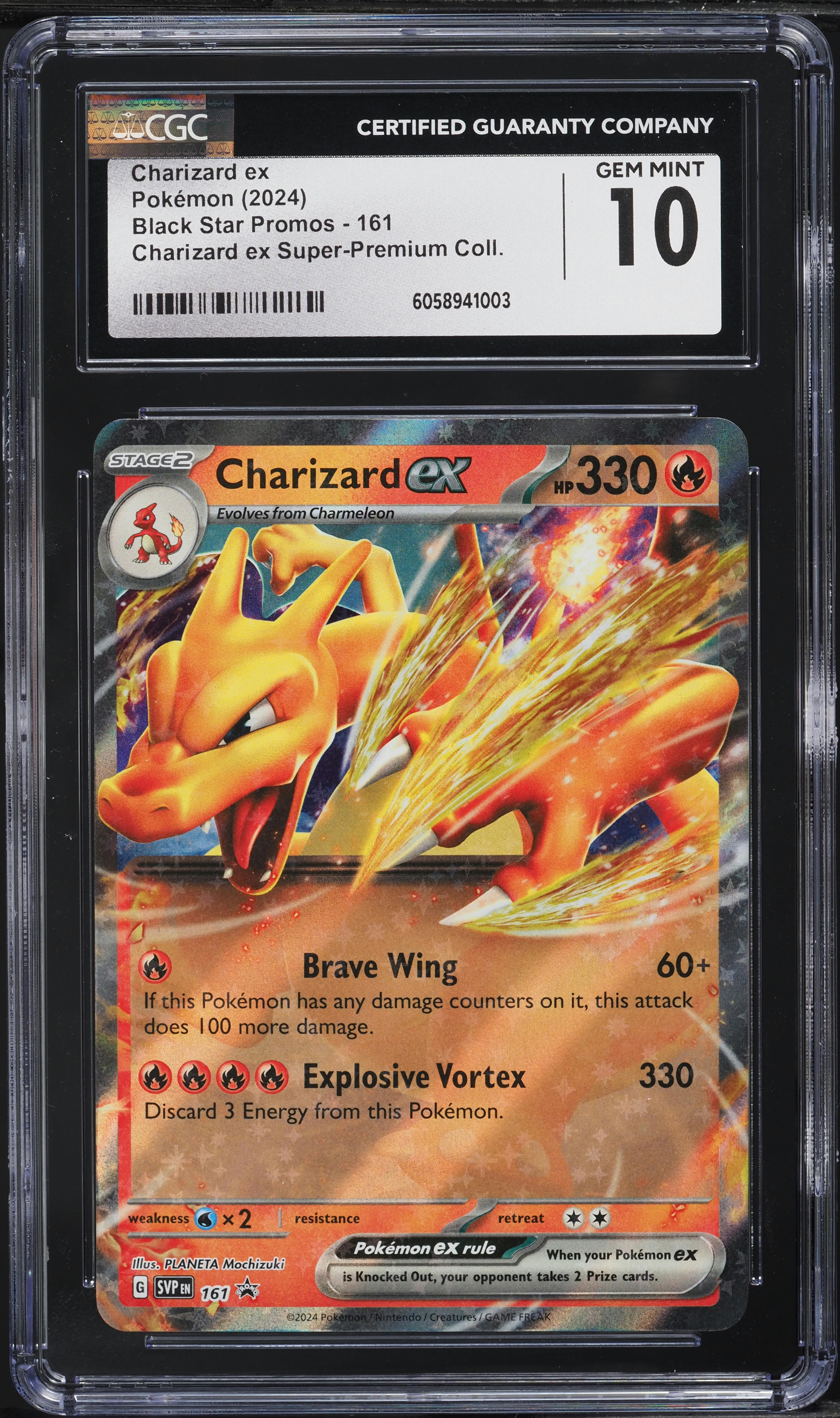2024 Pokemon SV Black Star Promo Super Premium Charizard ex #161