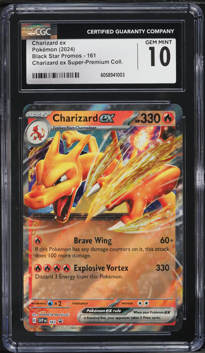 2024 Pokemon SV Black Star Promo Super Premium Charizard ex #161 CGC 10 GEM MINT on Fanatics Collect 2024 Pokemon SV Black Star Promo Super Premium Charizard ex #161 CGC 10 GEM MINT on Fanatics Collect