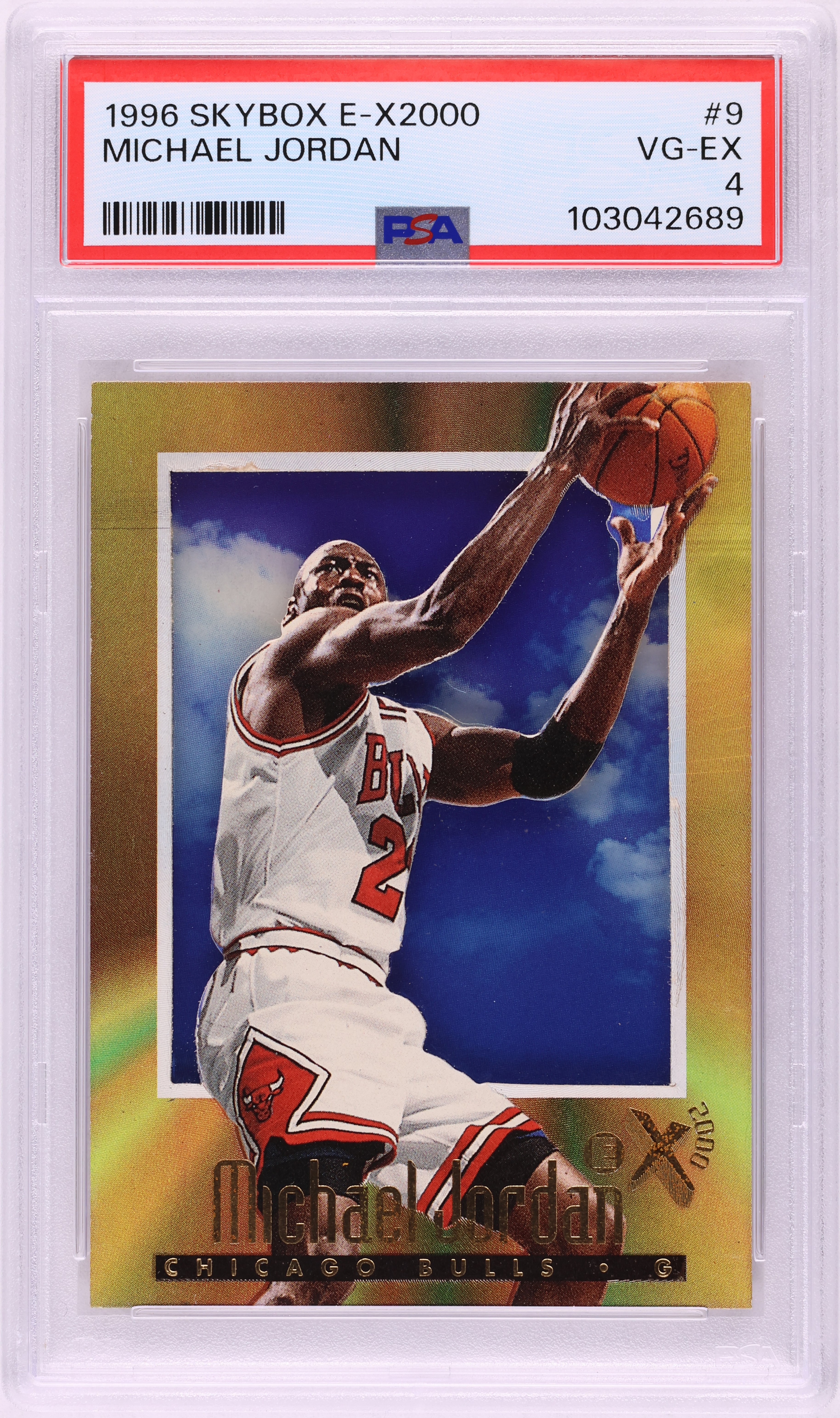 1996 Skybox E-X2000 Michael Jordan #9 PSA 4 VGEX on Fanatics Collect
