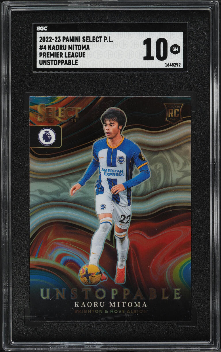 2022 Select Premier League Unstoppable Kaoru Mitoma ROOKIE #4 SGC 10 GEM MINT