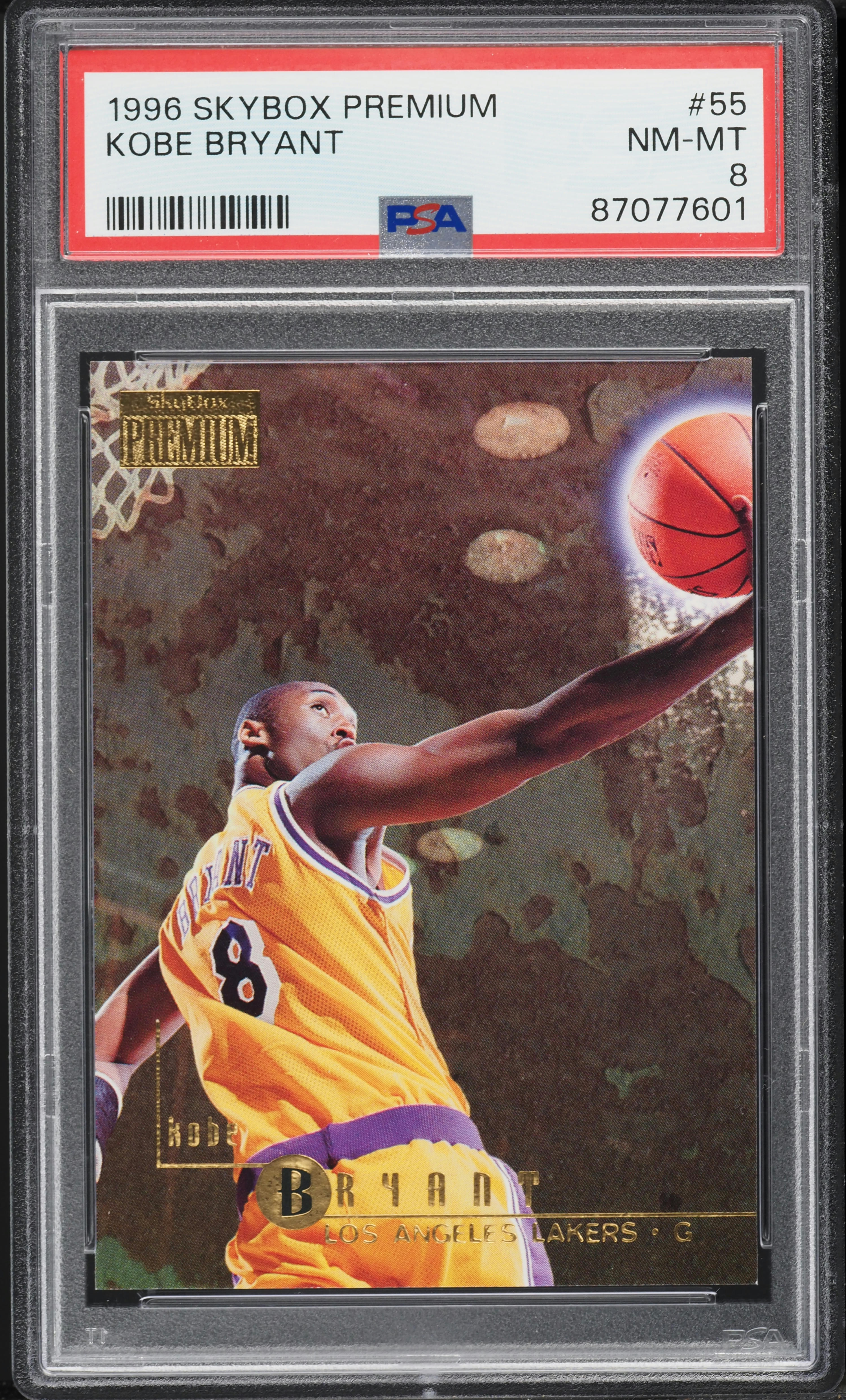 1996 Skybox Premium Kobe Bryant ROOKIE #55 PSA 8 NM-MT on Fanatics