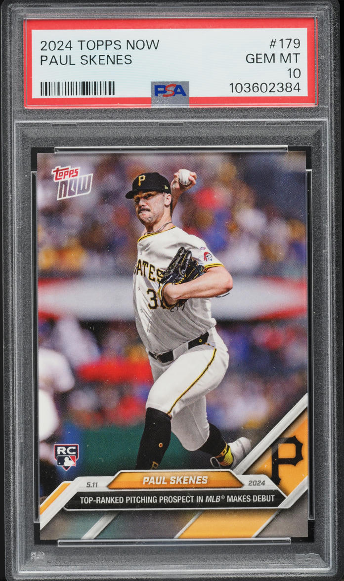 2024 Topps Now Paul Skenes ROOKIE #179 PSA 10 GEM MINT