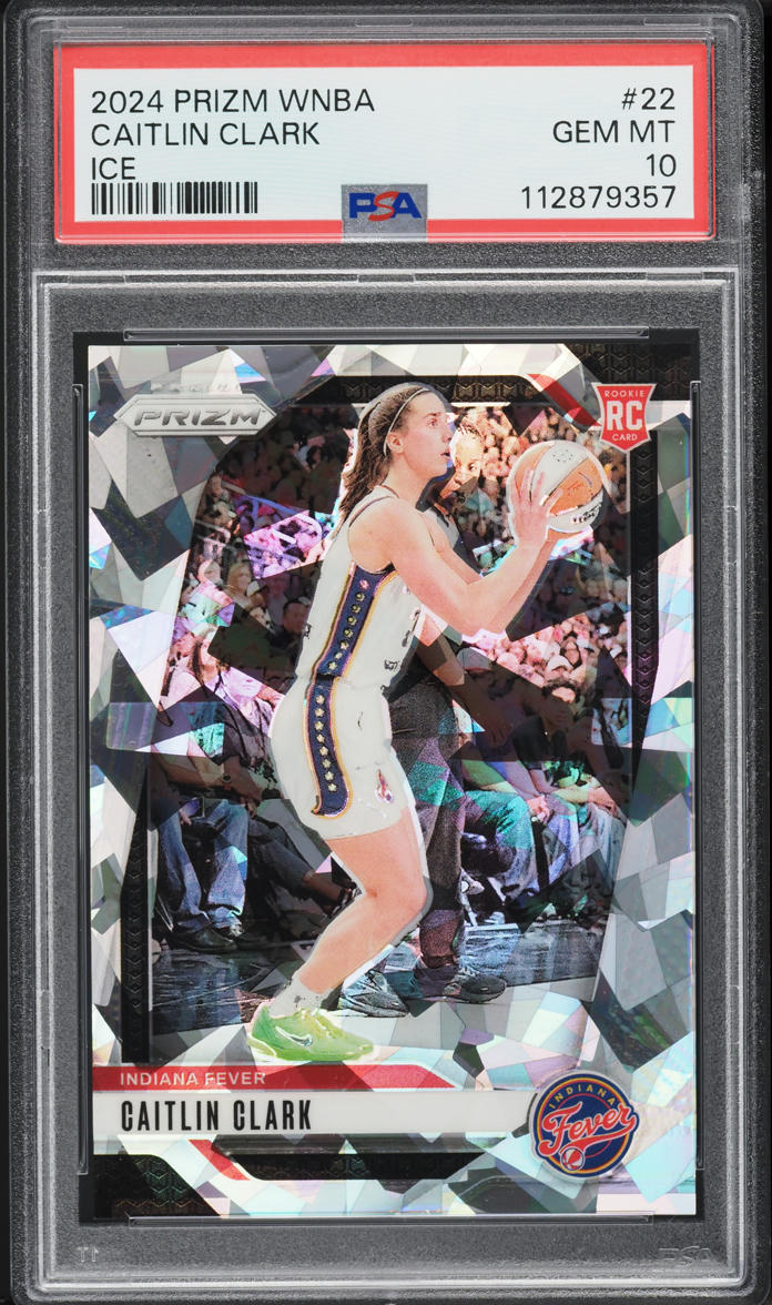 2024 Panini Prizm WNBA Ice Caitlin Clark ROOKIE #22 PSA 10 GEM MINT