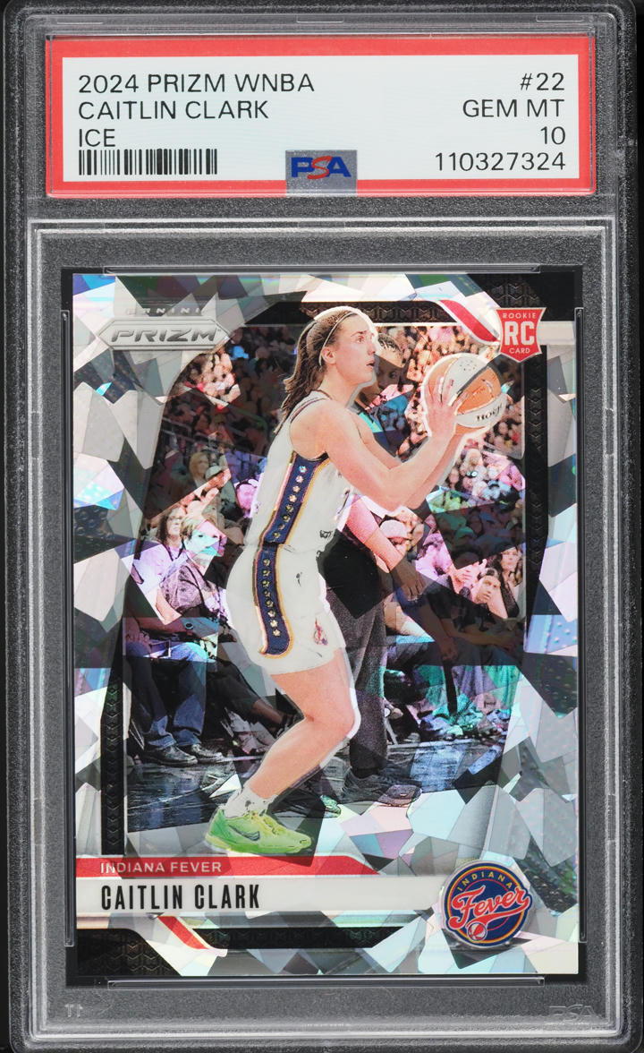 2024 Panini Prizm WNBA Ice Caitlin Clark ROOKIE #22 PSA 10 GEM MINT