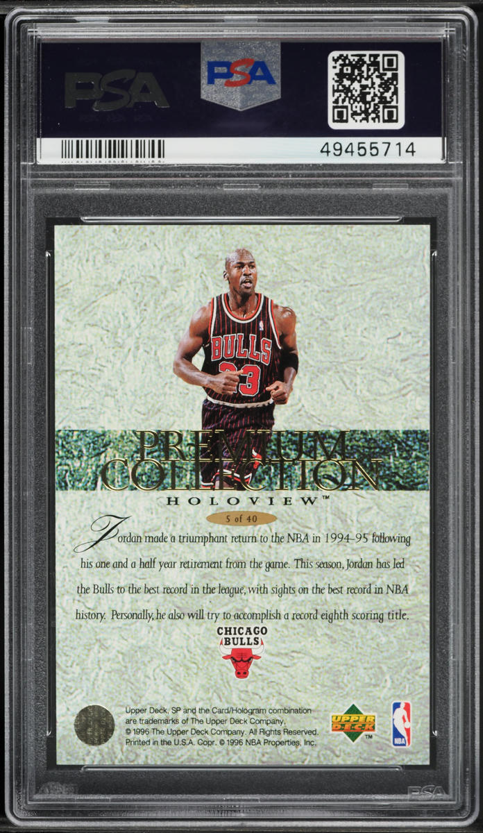 スポーツ選手 Michael Jordan SP PSA 9 1995 SP Holoviews Michael Jordan #PC5 PSA 9 MINT on Fanatics Collect