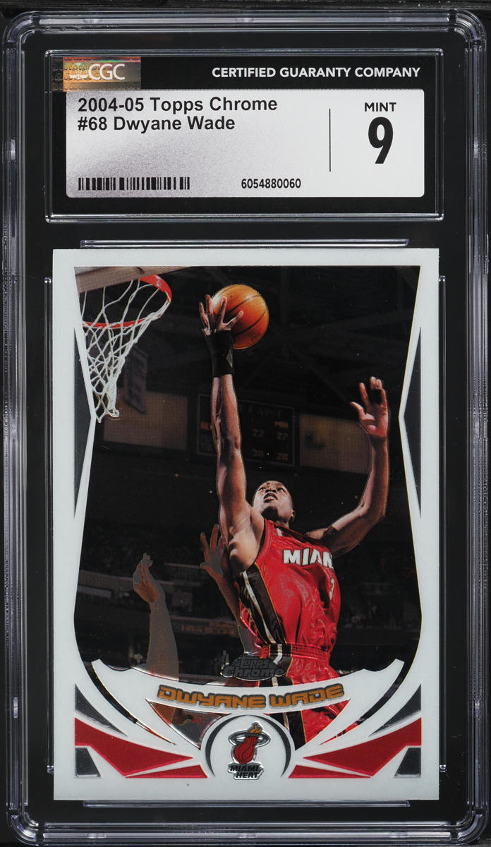 2004 Topps Chrome Dwyane Wade #68 CGC 9 MINT on Fanatics Collect
