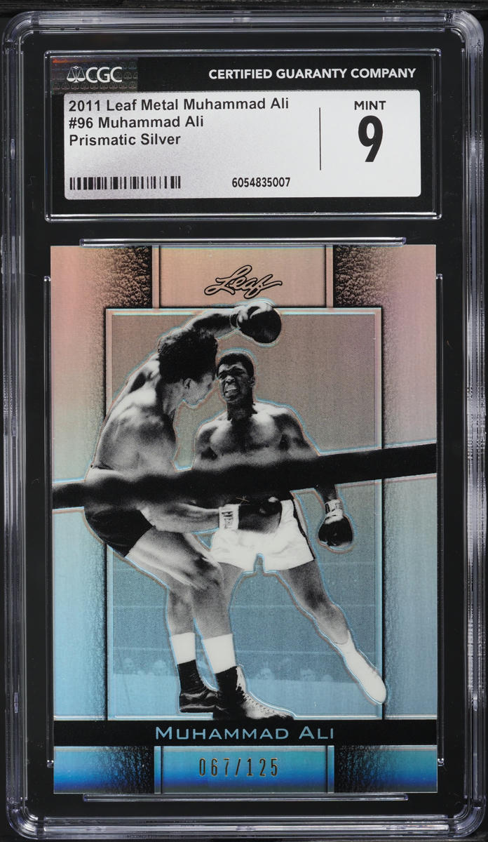 2011 Leaf Metal Prismatic Silver Muhammad Ali /125 #96 CGC 9 MINT