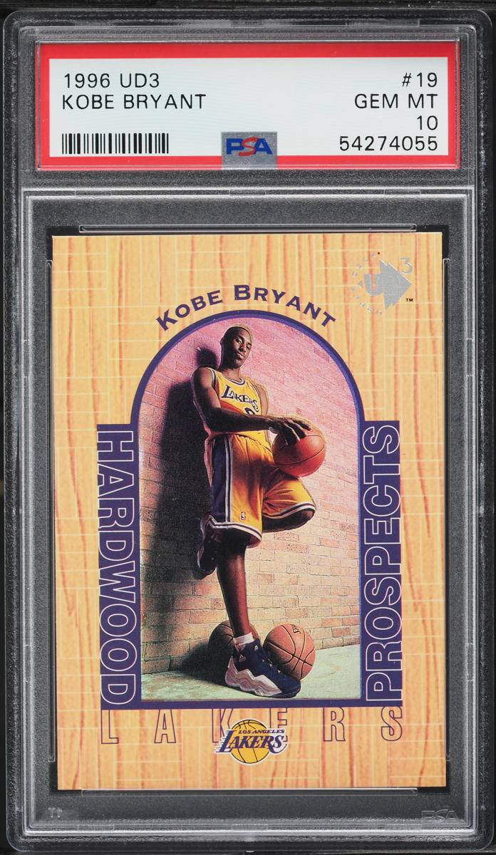 1996 UD3 Basketball Kobe Bryant ROOKIE #19 PSA 10 GEM MINT