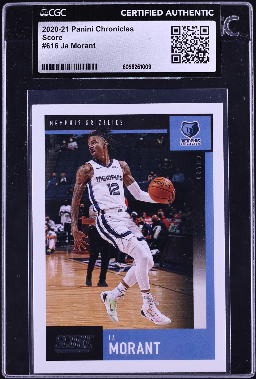 2020 Panini Chronicles Score Ja Morant #616 CGC AUTH