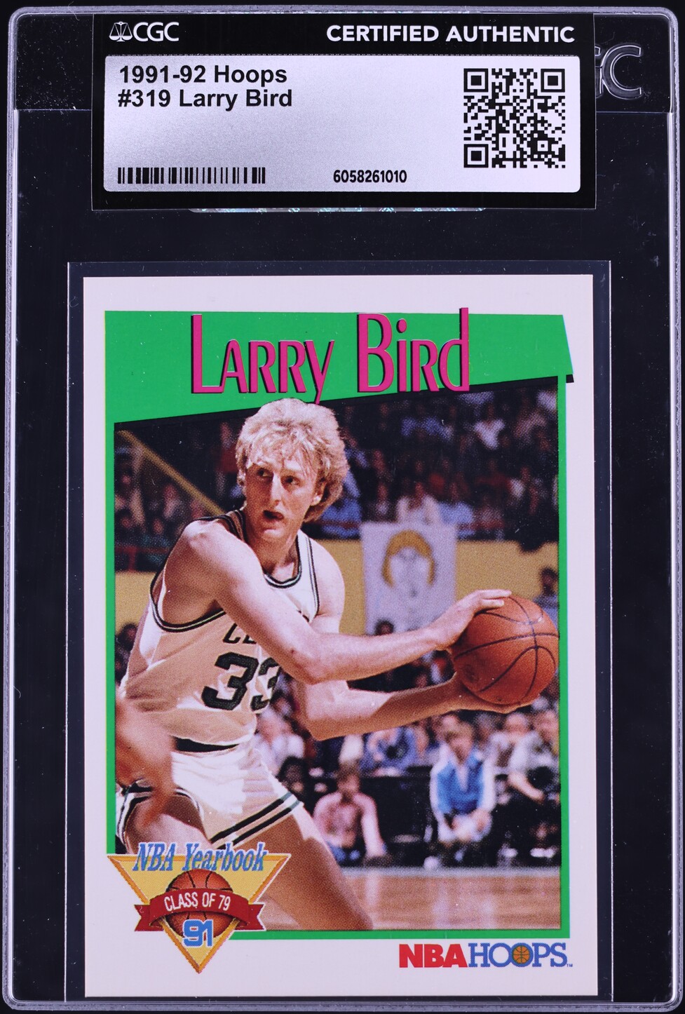 1991 Hoops Larry Bird #319 CGC AUTH