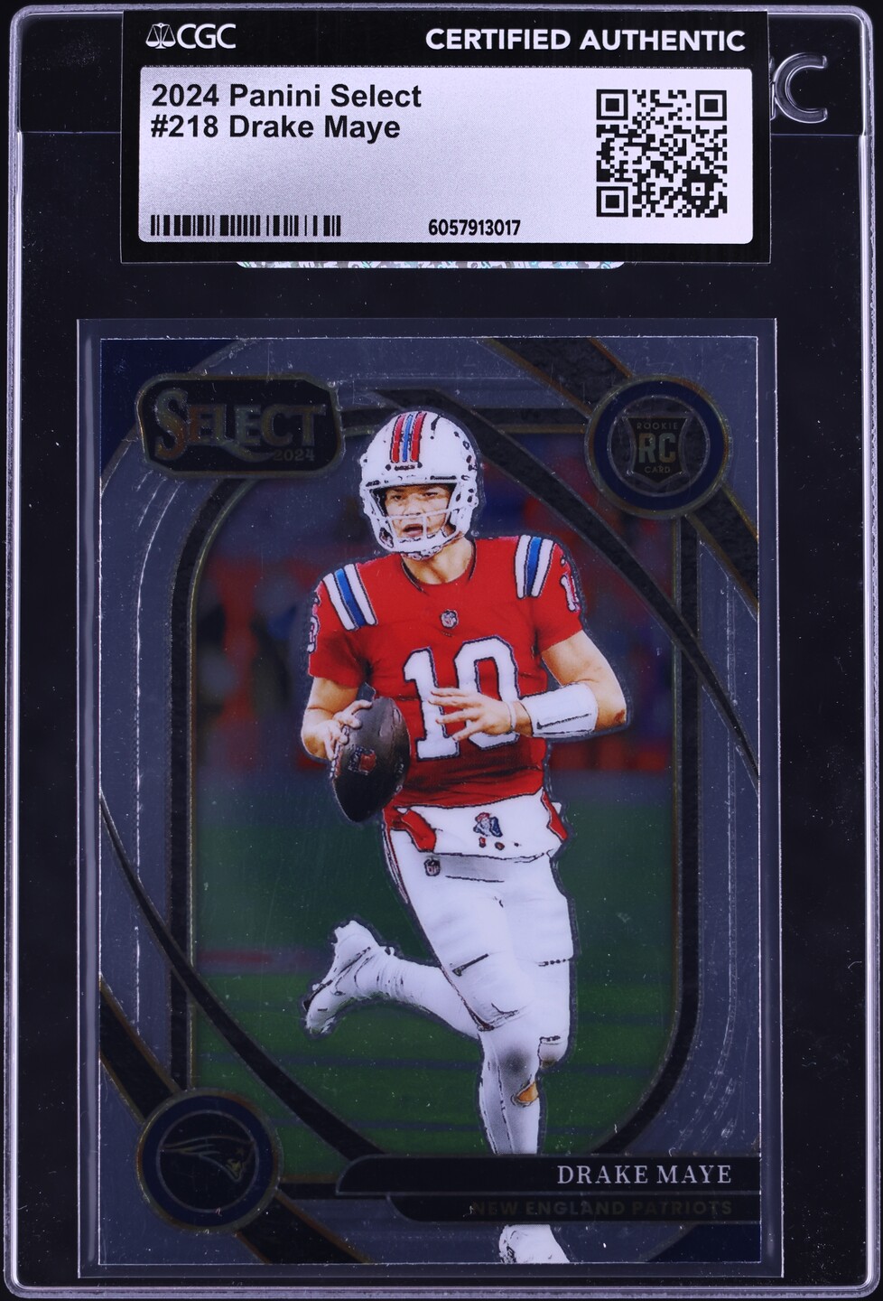 2024 Select Club Level Drake Maye ROOKIE #218 CGC AUTH