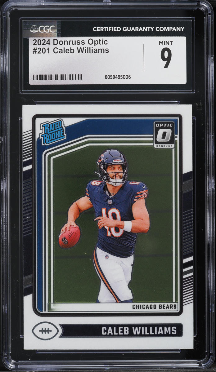 2024 Donruss Optic Caleb Williams ROOKIE #201 CGC 9 MINT