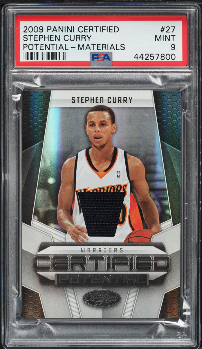2009 Panini Certified Potential Stephen Curry ROOKIE PATCH /599 #27 PSA 9 MINT