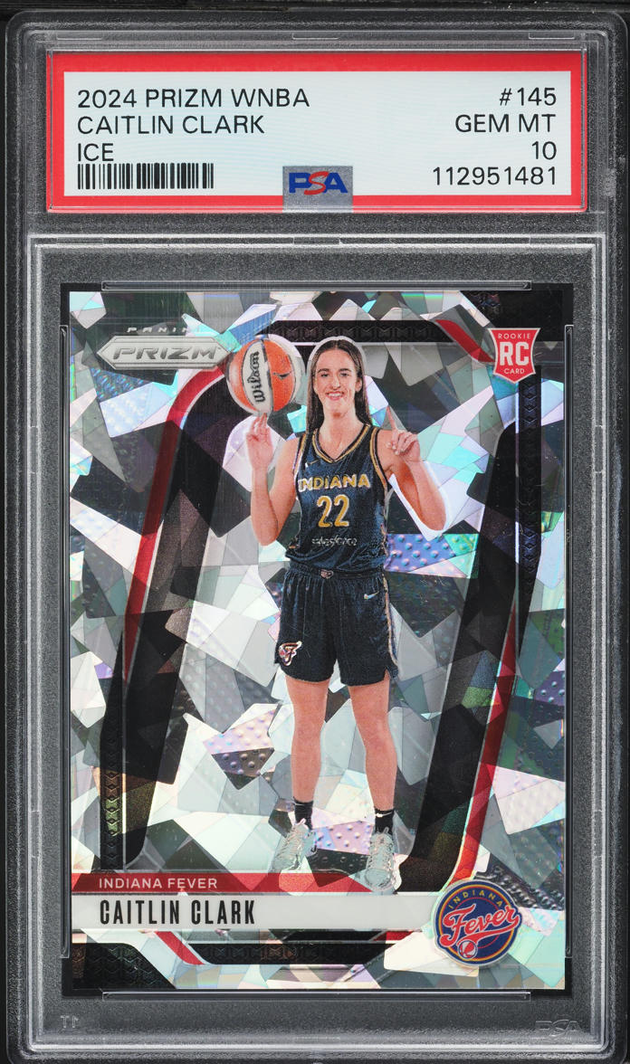 2024 Panini Prizm WNBA Ice Caitlin Clark ROOKIE #145 PSA 10 GEM MINT