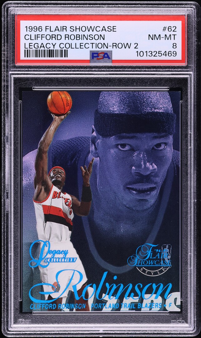 1996 Flair Showcase Legacy Collection Row 2 Clifford Robinson /150