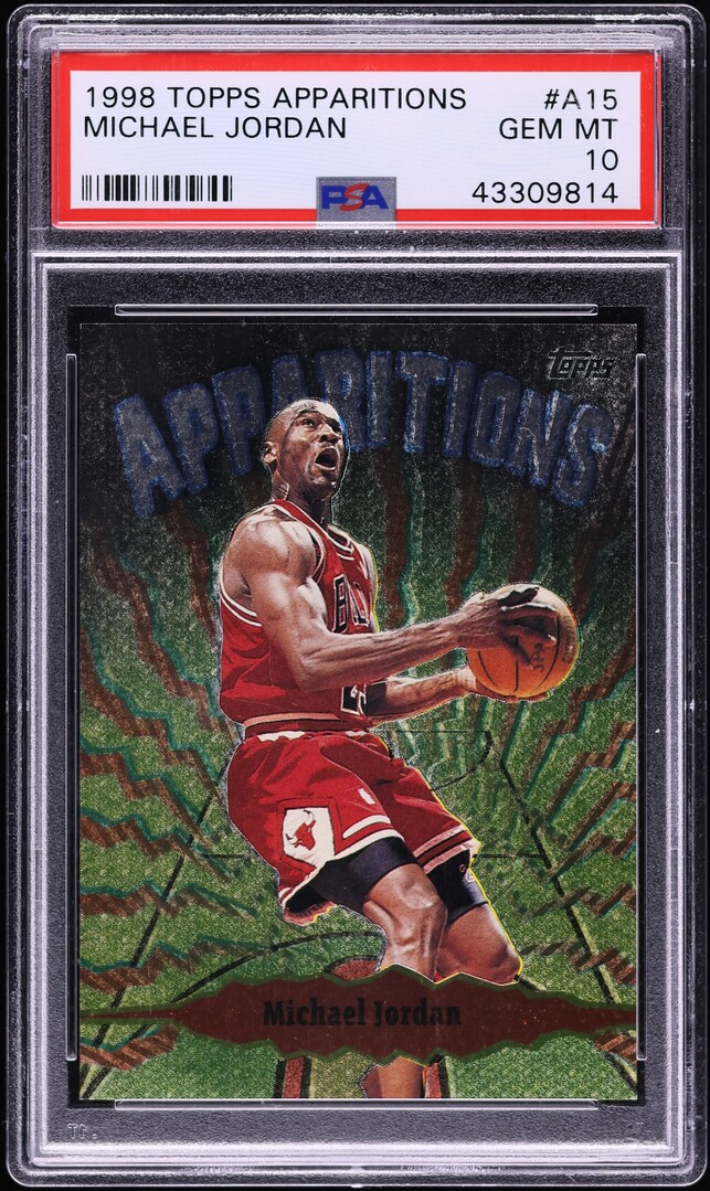 1998 Topps Apparitions Michael Jordan #A15 PSA 10 GEM MINT