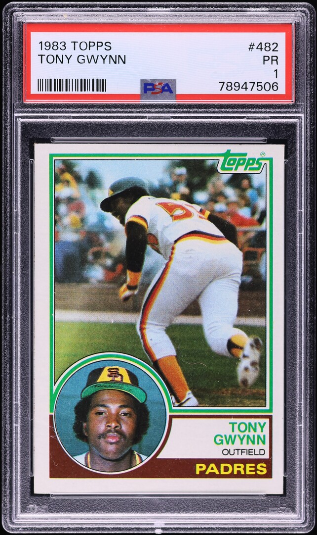 1983 Topps Tony Gwynn ROOKIE #482 PSA 1 PR