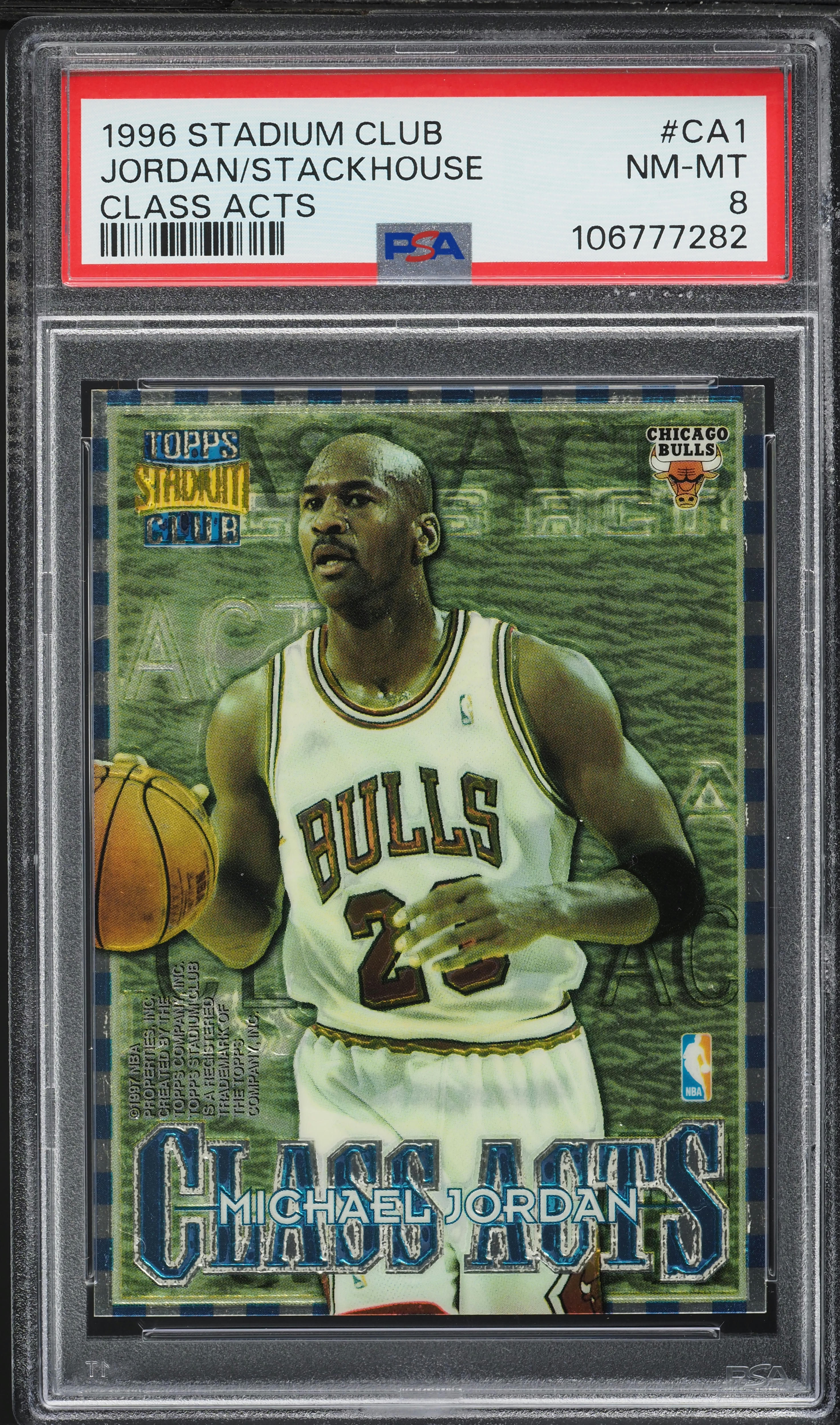 1996 Stadium Club Class Acts Michael Jordan Jerry Stackhouse #CA1 