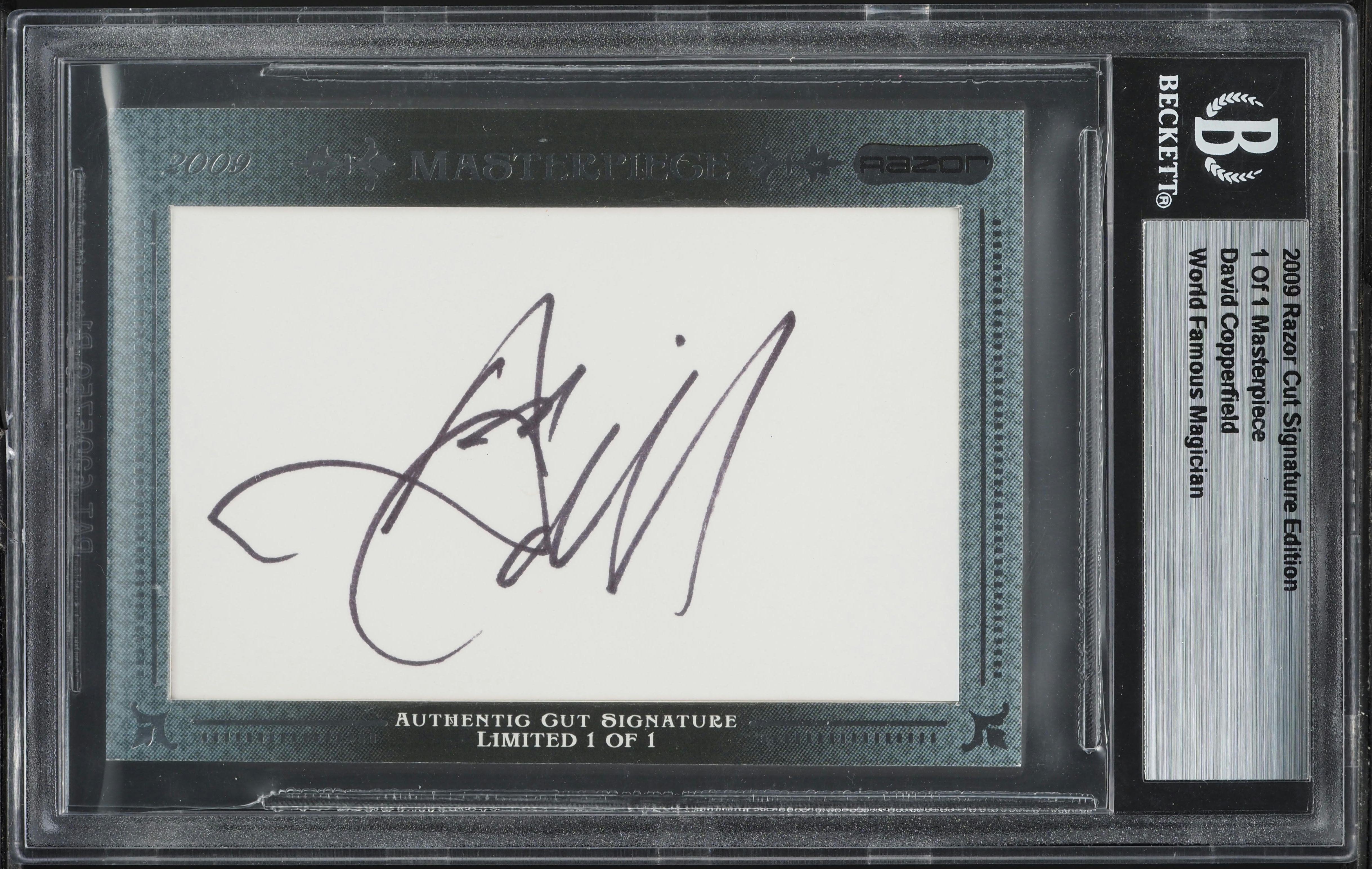 2009 Razor Cut Signature Famous Magician David Copperfield AUTO 1