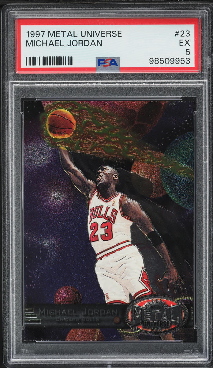 1997 Metal Universe Basketball Michael Jordan #23 PSA 5 EX