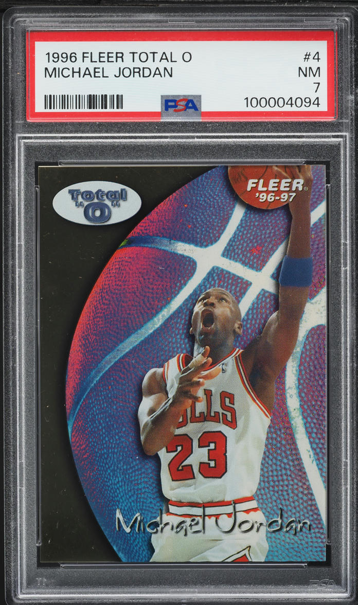 1996 Fleer Total O Michael Jordan #4 PSA 7 NRMT