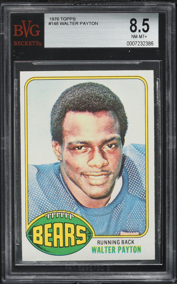 1976 Topps Football Walter Payton ROOKIE #148 BVG 8.5 NM-MT+