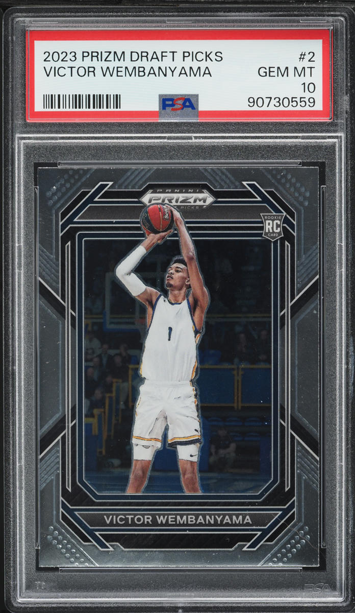 2023 Panini Prizm Draft Picks Victor Wembanyama ROOKIE #2 PSA 10 GEM MINT
