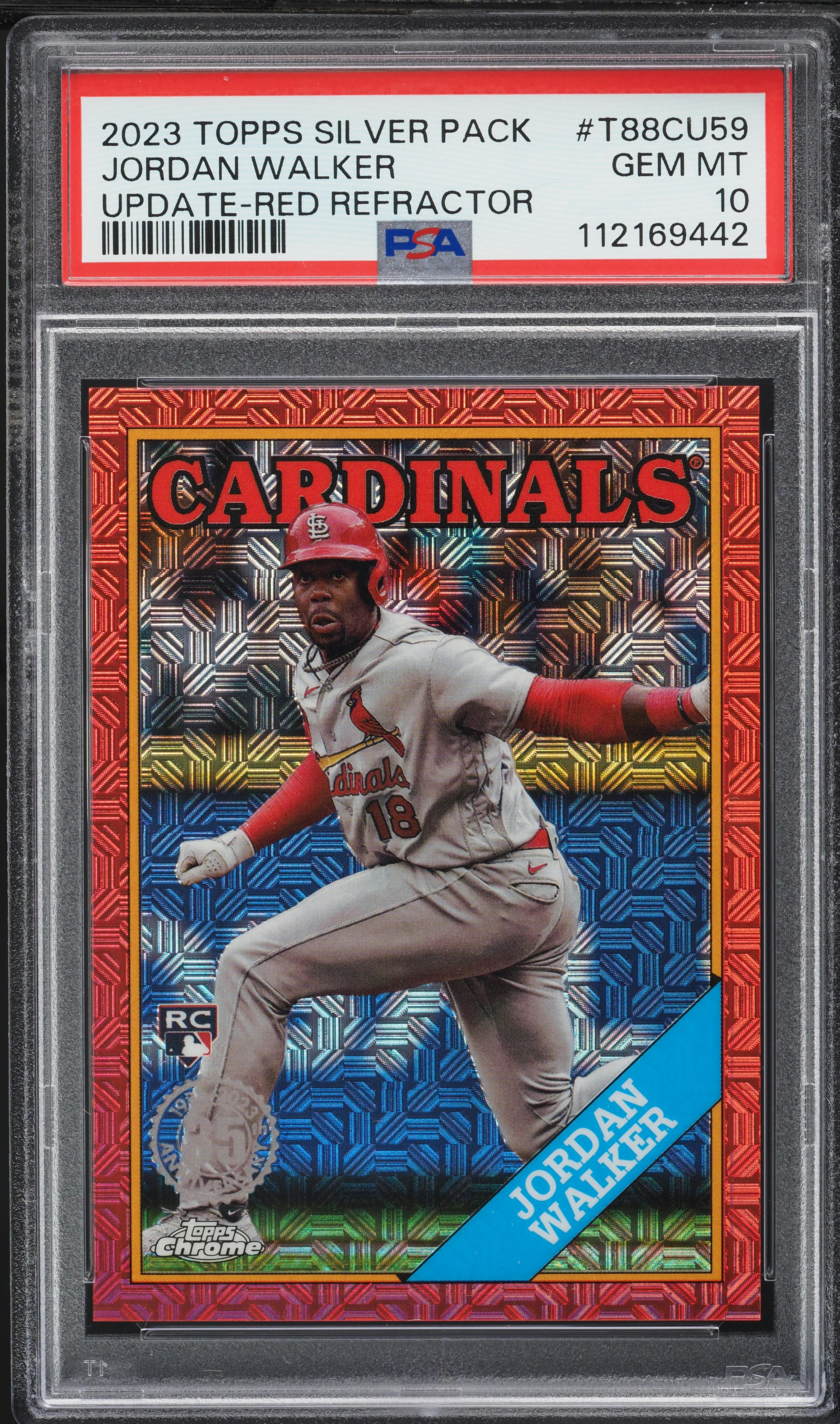 2023 Topps Silver Pack '88 Chrome Promo Red Refractor Jordan