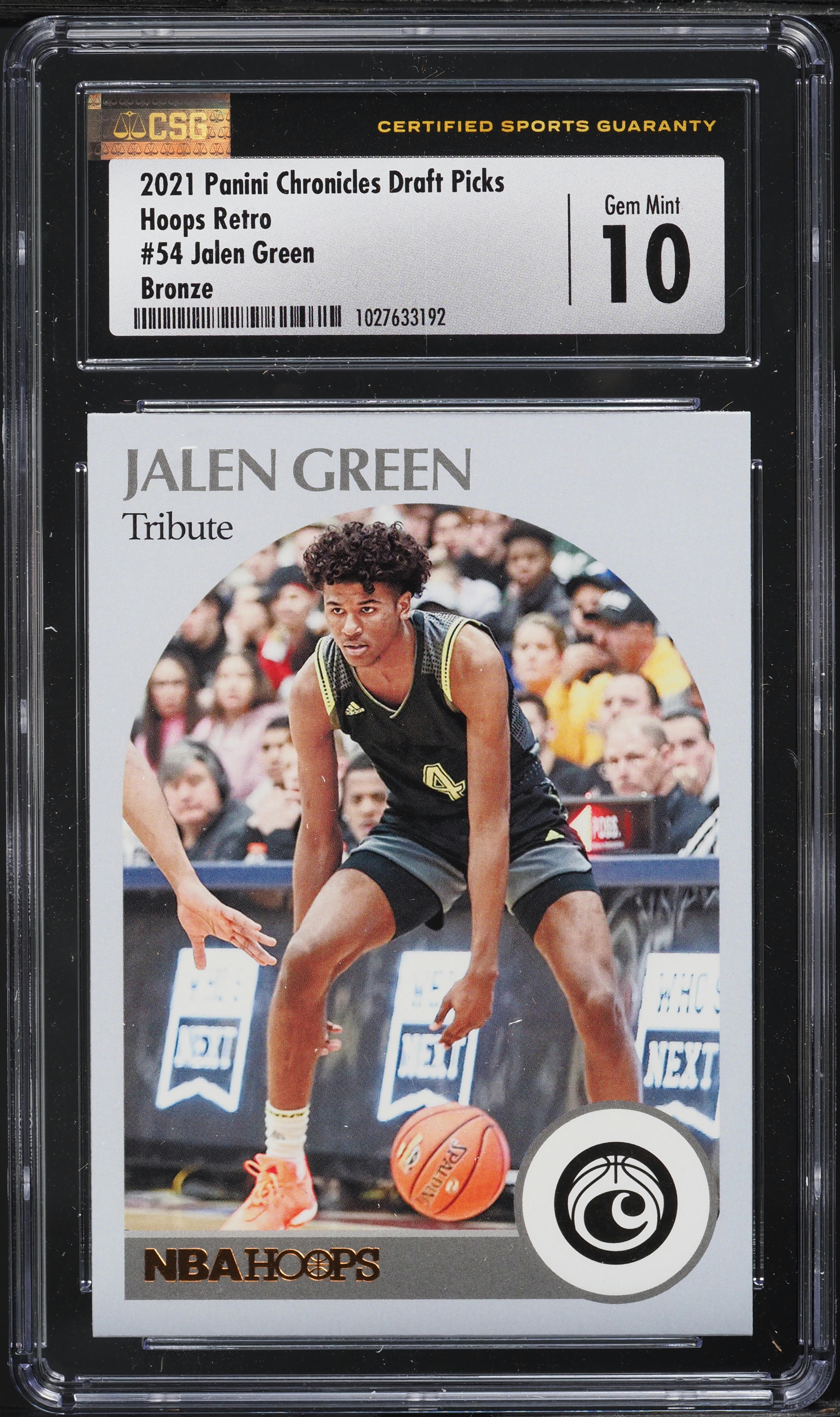 2021 Panini Chronicles Draft Hoops Retro Bronze Jalen Green ROOKIE 