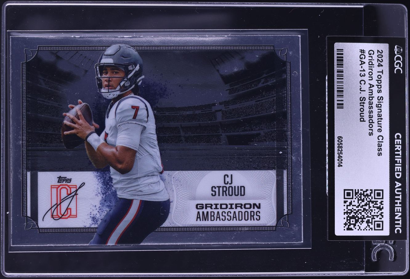 2024 Topps Signature Class Gridiron Ambassadors C.J. Stroud #GA-13 CGC AUTH