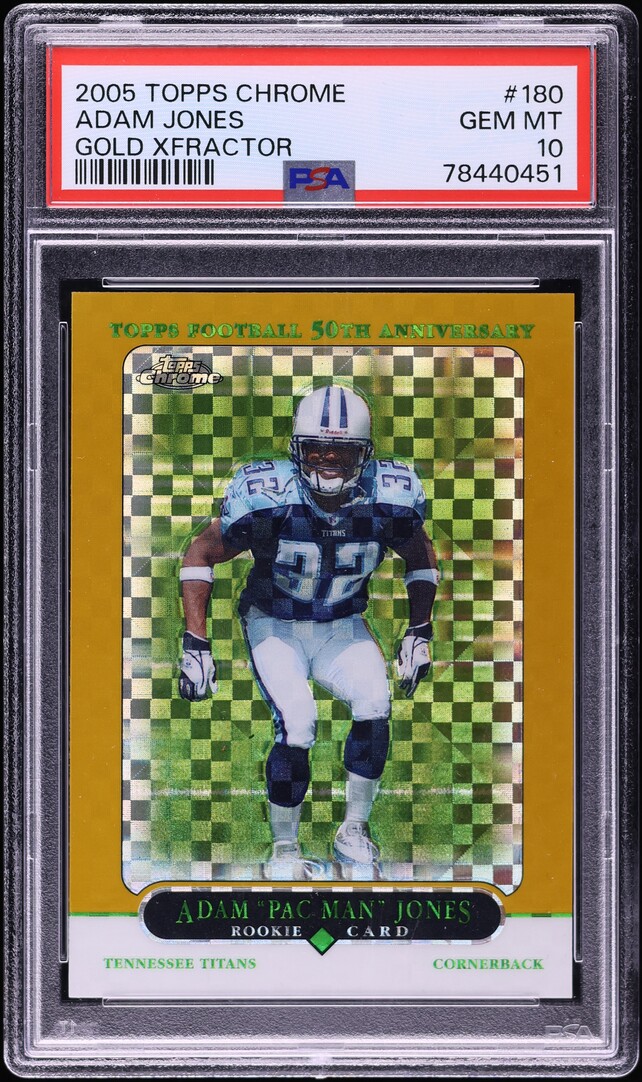2005 Topps Chrome Gold Xfractor Adam Jones ROOKIE /399 #180 PSA 10 GEM MINT