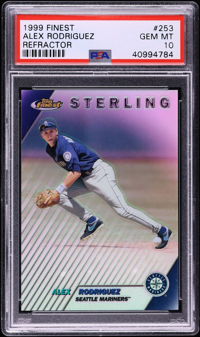 1999 Finest Refractor Alex Rodriguez #253 PSA 10 GEM MINT