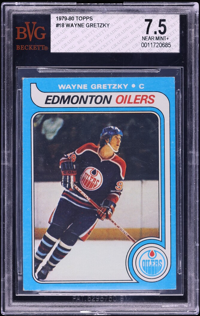 1979 Topps Hockey Wayne Gretzky ROOKIE #18 BVG 7.5 NRMT+