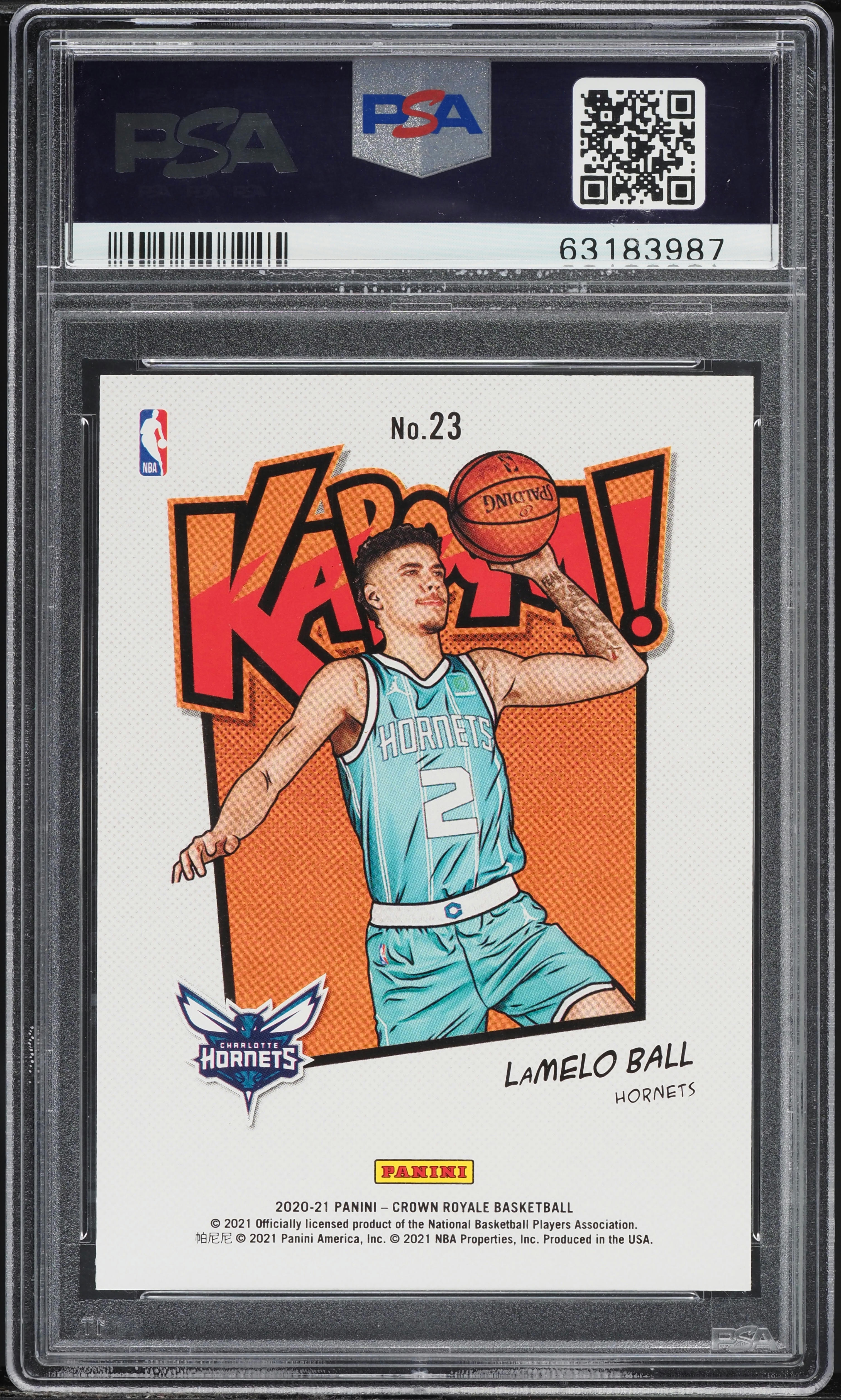 2020 Crown Royale Kaboom! LaMelo Ball ROOKIE #23 PSA 10 GEM MINT