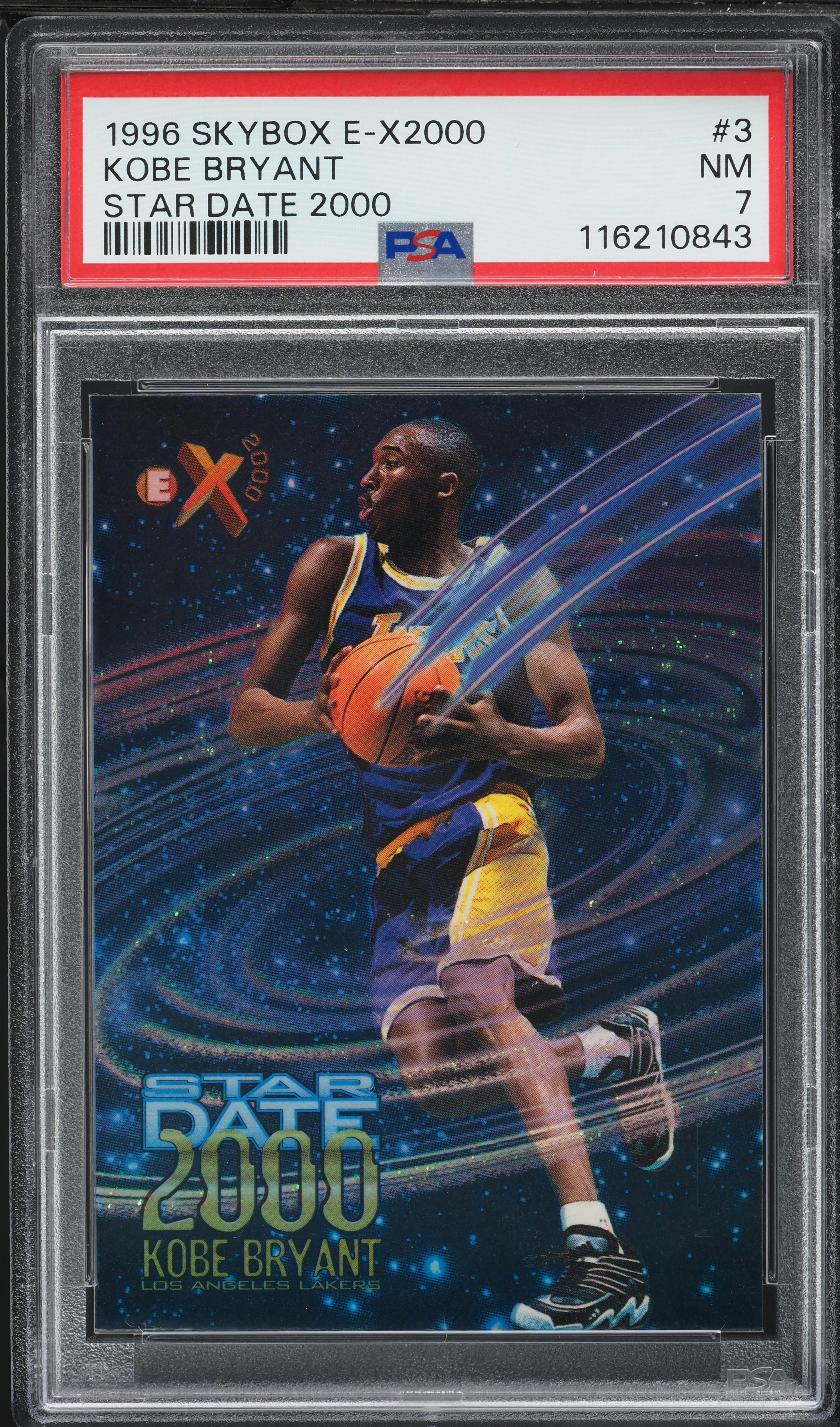 1996 Skybox E-X2000 Star Date 2000 Kobe Bryant ROOKIE #3 PSA 7