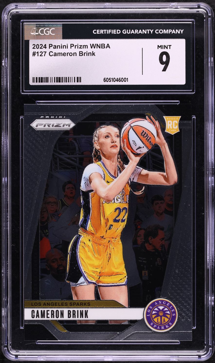 2024 Panini Prizm WNBA Cameron Brink ROOKIE #127 CGC 9 MINT