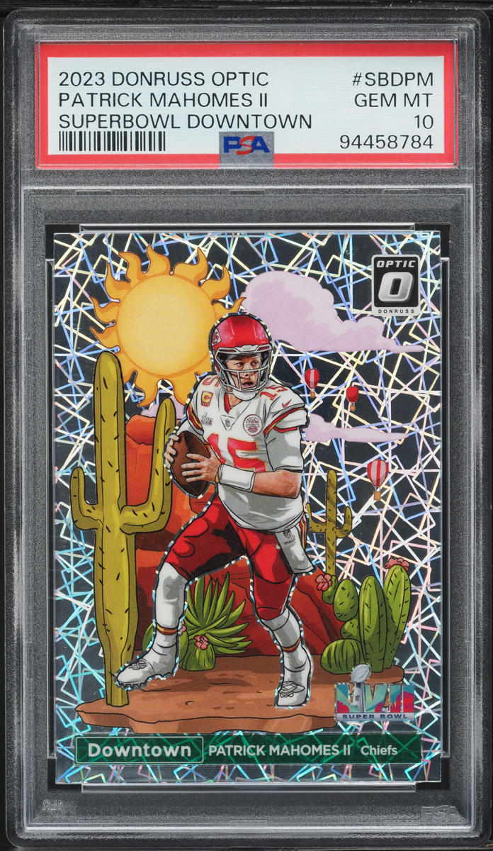 2023 Donruss Optic Super Bowl Downtown Patrick Mahomes II #SBD-PM PSA 10 GEM