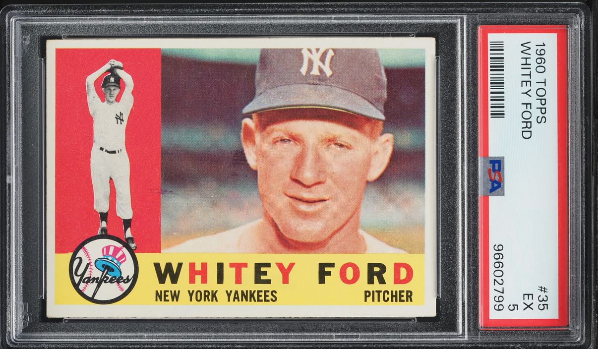 1960 Topps Whitey Ford #35 PSA 5 EX
