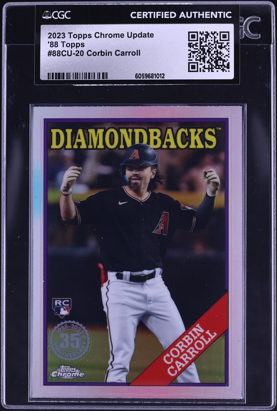 2023 Topps Chrome Update '88 Corbin Carroll ROOKIE #88CU-20 CGC AUTH