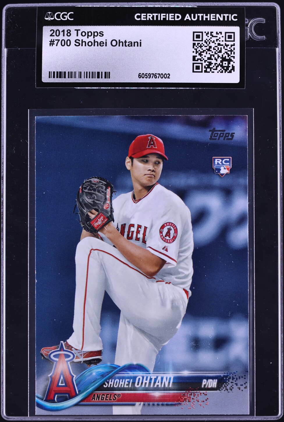 2018 Topps Shohei Ohtani ROOKIE #700 CGC AUTH