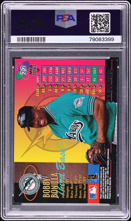 1998 Metal Universe Precious Metal Gems PMG Bobby Bonilla /50 #22 PSA 7 NRMT