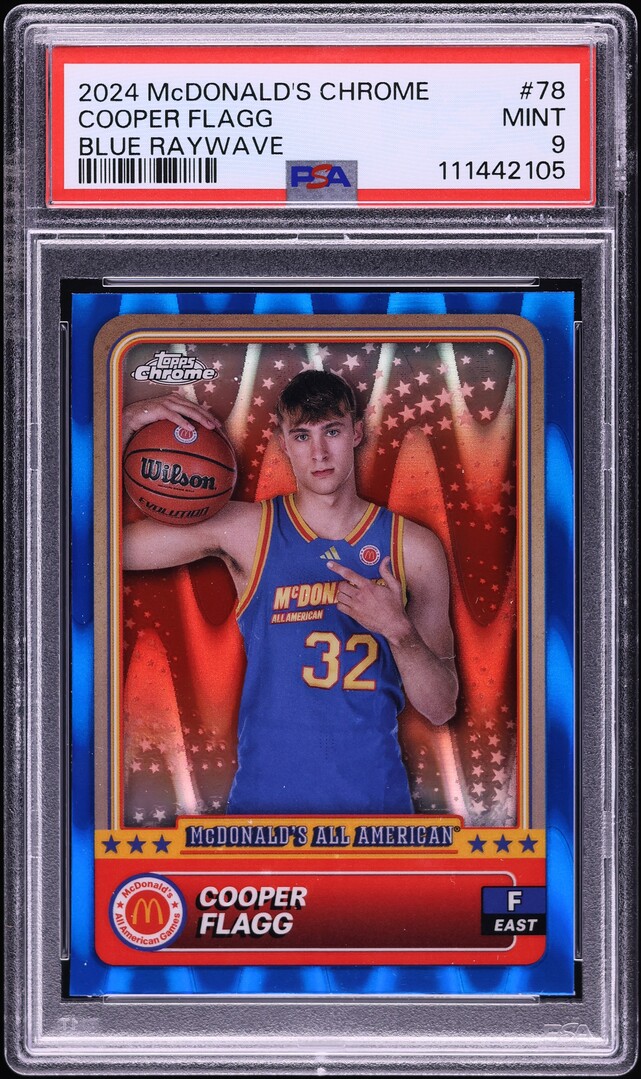 2024 Topps Chrome McDonald's All American Blue Raywave Cooper