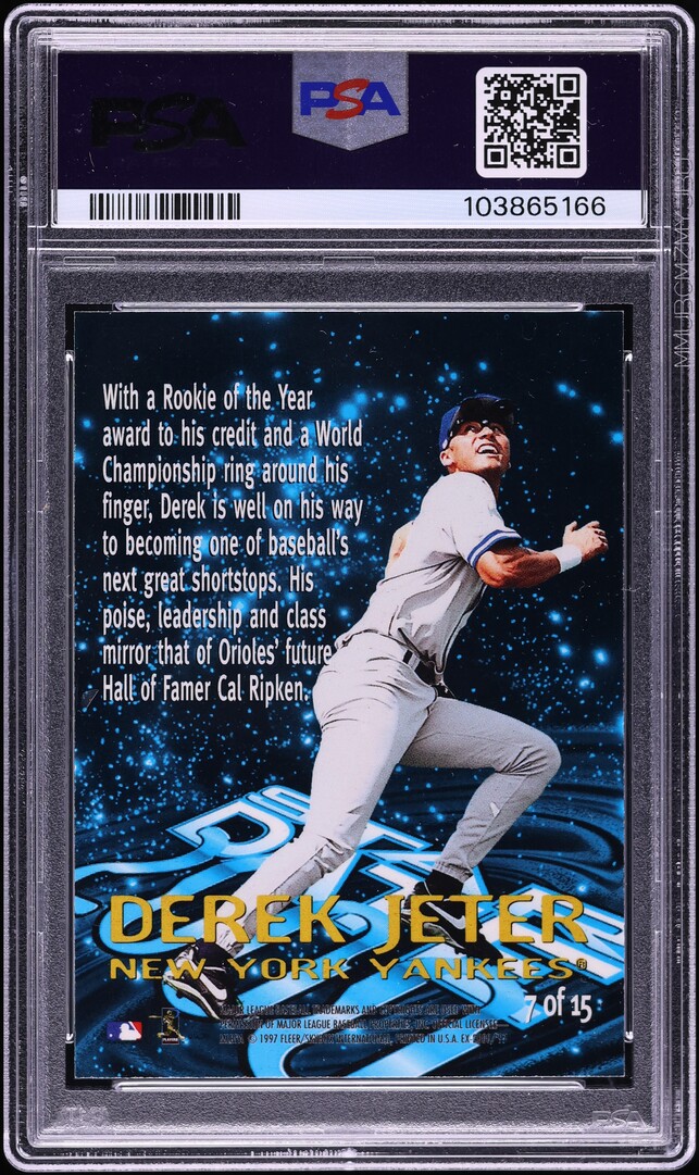 1997 Skybox E-X2000 Stardate 2000 Derek Jeter #7 PSA 10 GEM MINT