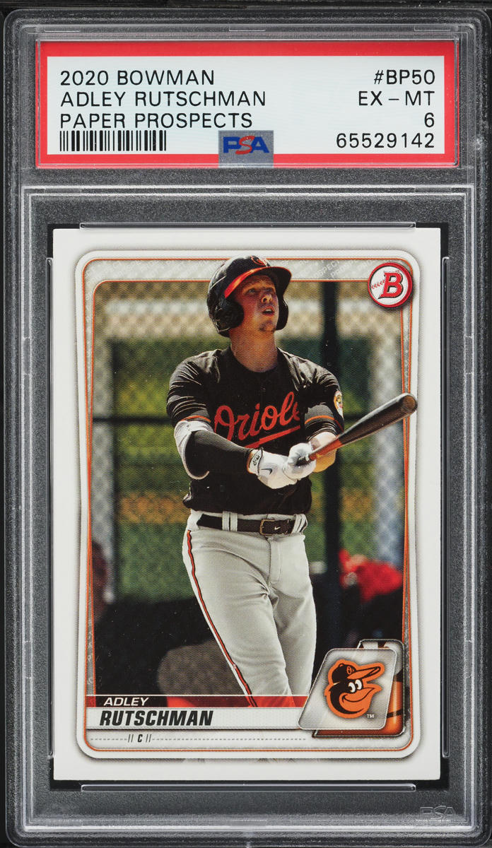 2020 Bowman Paper Adley Rutschman PROSPECT #BP-50 PSA 6 EXMT